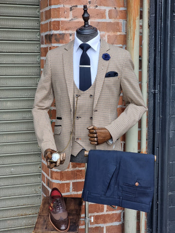 Elwood - Suit With Navy Max Trousers