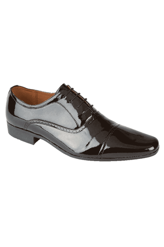 KNIGHTSBRIDGE Black Patent Shoe