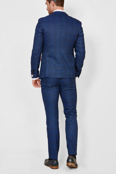 Jerry Blue Check Trousers, Shop Men's Fashion