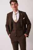DEAN - Brown Tweed Three Piece Suit