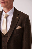 DEAN - Brown Tweed Three Piece Suit