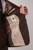 DEAN - Brown Tweed Three Piece Suit