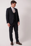 HANSON - Navy Tweed Pinstripe Blazer