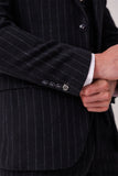 HANSON - Navy Tweed Pinstripe Blazer