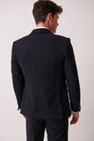 HANSON - Navy Tweed Pinstripe Blazer