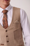 HAYDEN - Oak Crossweave Waistcoat