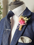 Marlow Navy -  Suit With Bromley Stone Waistcoat