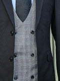 ARTHUR - BLACK Suit with Edward Grey Waistcoat