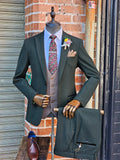 BROMLEY - OLIVE Suit with HM5 Tan Waistcoat