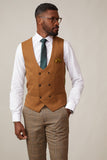 KELVIN - OAK DOUBLE BREASTED WAISTCOAT