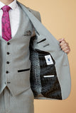 BROMLEY - SILVER SINGLE BREASTED WAISTCOAT