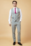 BROMLEY - SILVER SINGLE BREASTED WAISTCOAT