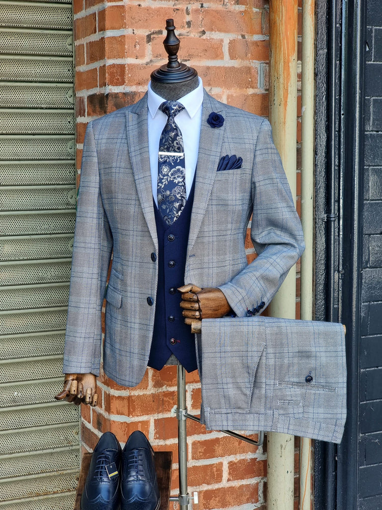 Grey Suit with Blue Waistcoat Outfits (21 ideas & outfits) | Lookastic