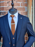 MAX - NAVY BLAZER WITH CONTRAST BUTTONS