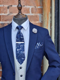 BROMLEY - NAVY 3PC WITH STONE BROMLEY Waistcoat