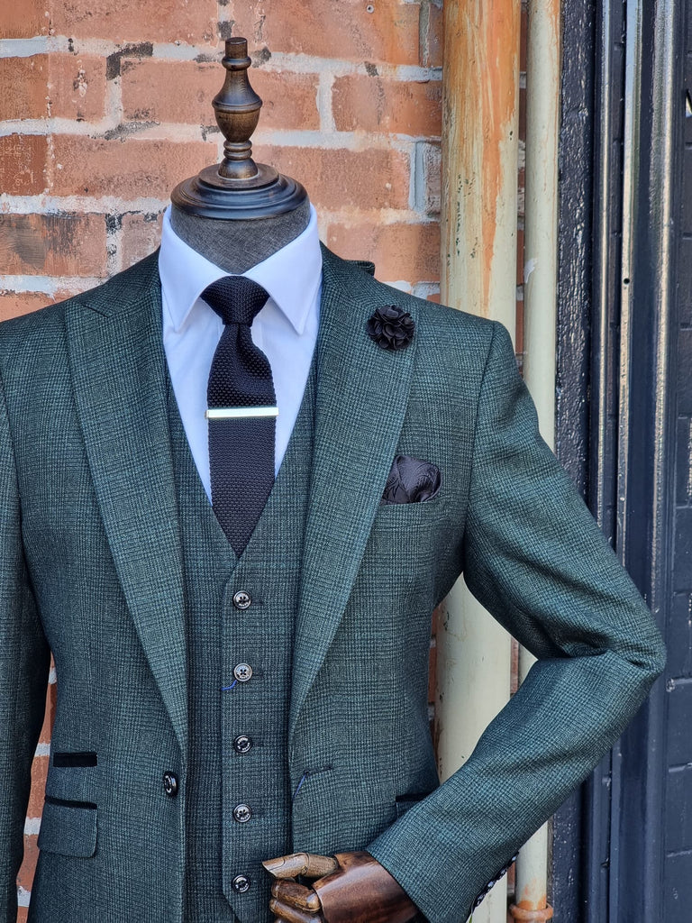 Caridi Olive - Three Piece Suit