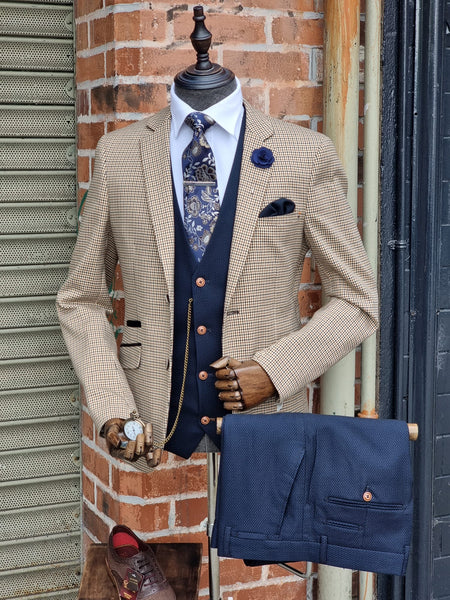 Elwood - Suit With Navy Max Waistcoat & Trousers