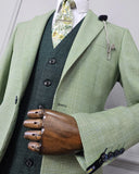 Caridi Sage - Suit with Olive Waistcoat