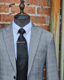 Edward - Grey Suit with Black Double Breast Waistcoat
