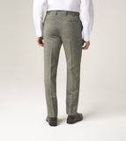 Jude -  Tailored Trouser Sage Tweed Herringbone