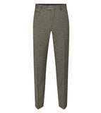 Jude -  Tailored Trouser Sage Tweed Herringbone