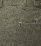 Jude -  Tailored Trouser Sage Tweed Herringbone