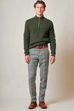 KRIS - Silver Grey Tweed Trousers