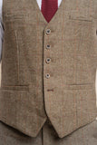 Gaston Sage Tweed Waistcoat