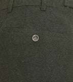 Jude -  Tailored Trouser Olive Tweed Herringbone