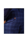 CHIGWELL - BLUE Check Trousers