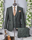 Attenborough Olive - Olive 3PC Suit