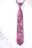 Childrens Pink Paisley Print Tie