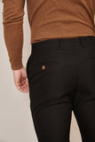 MAX - BLACK TROUSERS WITH CONTRAST BUTTONS