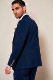 MAX - Royal Blue Blazer with Contrast Buttons